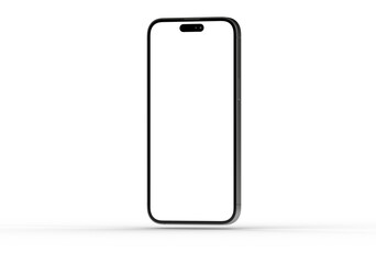 High-quality stock photo of a modern smartphone with a blank screen, perfect for app presentations or website design mockups.