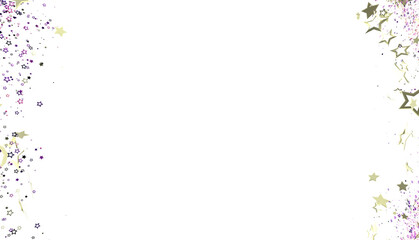 Elegant background with gold and purple stars. Perfect for celebrations, invitations, and more.