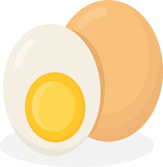 Hard boiled egg, healthy food