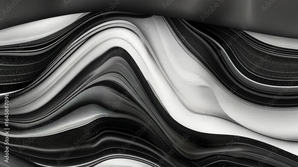Poster richly textured patterns display dynamic flow and movement, creating an engaging visual experience w