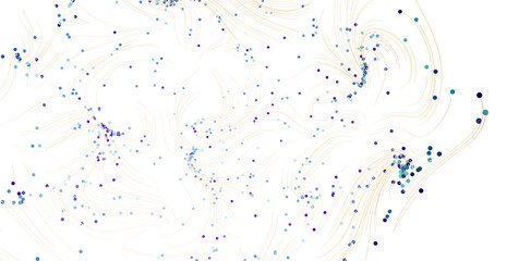 Stunning abstract image depicting data flow and connections. Perfect for tech, AI, or science projects.
