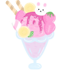 Strawberry ice cream