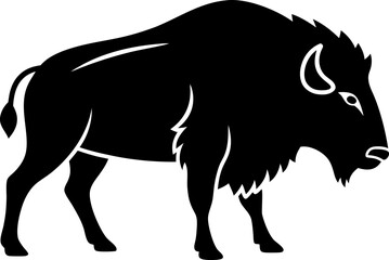 Bison Cave Art Silhouette Graphic
