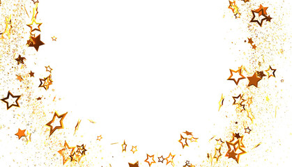 Sparkling gold stars on white, perfect for holidays, celebrations, and more!