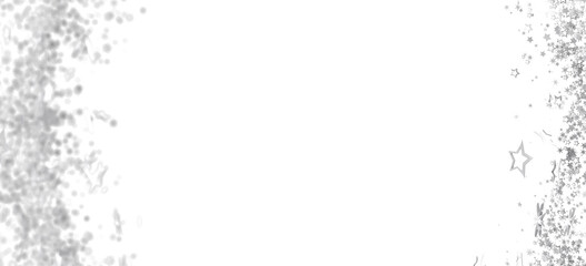 Elegant silver glitter stars on white. Perfect for holidays, celebrations, and festive designs.