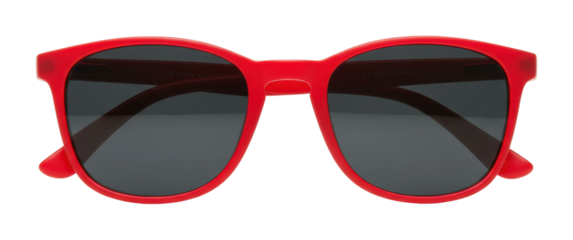 Summer adventure fashion red sunglasses beach product bright style statement. Cut out png