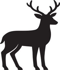Deer Silhouette Vector Icon