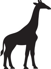 Giraffe Silhouette Vector Icon