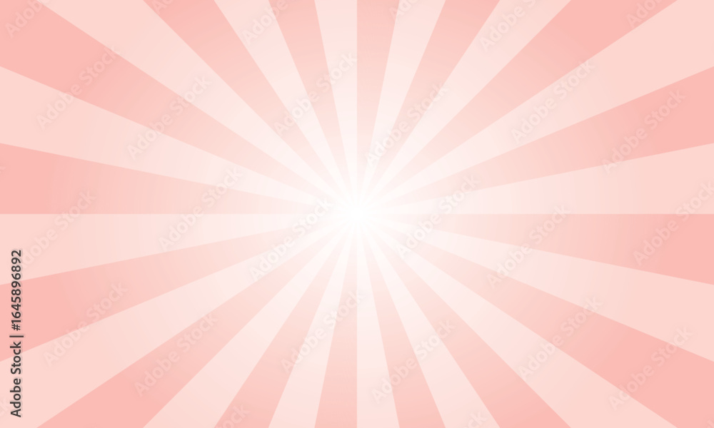 Poster melon red sunburst background. abstract rays texture background. sunburst background with red rays. 