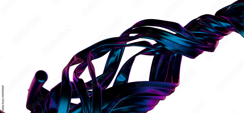 Poster dynamic aquatic motion: abstracdynamic aquatic motion: abstract 3d blue wave illustration for dynami