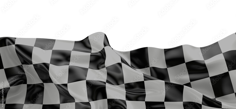 Poster background of checkered flag pattern