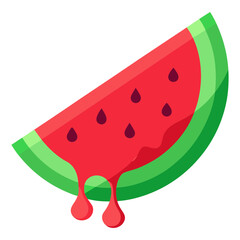 watermelon vector illustration