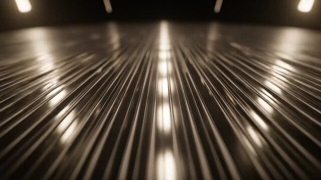 Abstract Metal Surface with Light Reflections