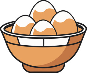 Fresh Eggs in Basket – World Egg Day Illustration