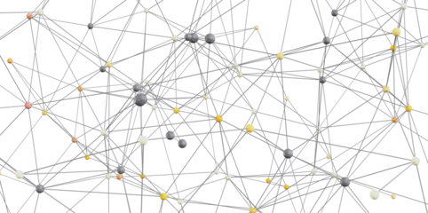 Abstract image depicting interconnected nodes, ideal for network, technology, or connection concepts.