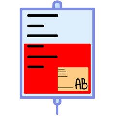 Blood bag, blood bag type ab