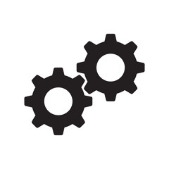 Industrial Gear Icon Isolated Vector Illustration