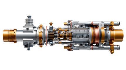 Intricate Mechanical Marvel: A detailed depiction of a sophisticated machine component. A glimpse into the core mechanisms that power innovation and progress.