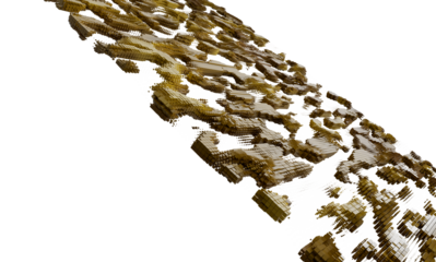 3D render of abstract gold cube texture. Perfect for backgrounds, websites, and presentations.