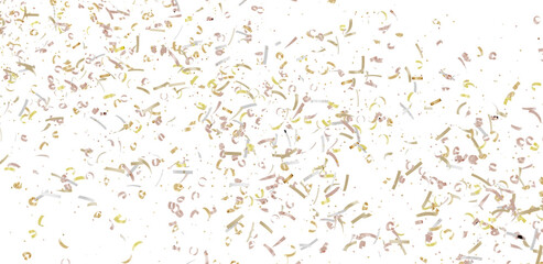 High-resolution image of falling confetti perfect for backgrounds, textures, and celebratory designs.