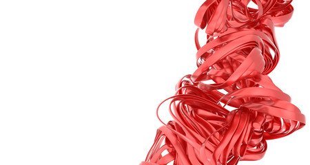 Sleek red ribbons create a dynamic, abstract design. Perfect for modern websites, presentations, and more.