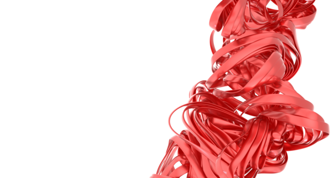 Sleek red ribbons create a dynamic, abstract design. Perfect for modern websites, presentations, and more.