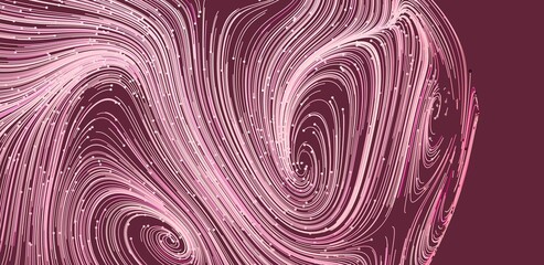 Intricate pink swirls on a dark background. Perfect for modern designs.