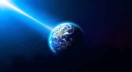 planet earth in space