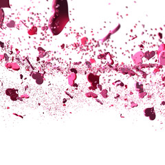 Romantic background with pink hearts flying. Perfect for Valentine's Day, love, and romance.