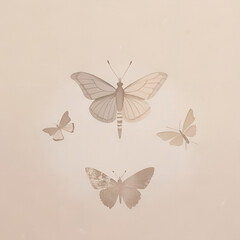 Obraz premium vector illustration of an abstract butterfly