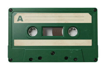 Obraz premium Retro music cassette home studio digital content vintage aesthetic top nostalgia concept. Cut out png