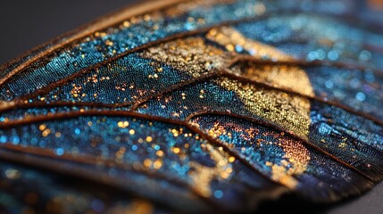 Detailed insect wing close up