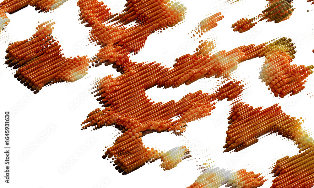 Poster High-resolution abstract background with orange spheres. Perfect for design projects needing a unique texture.