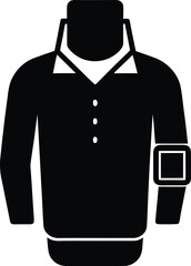 Naklejka premium Tech Wearables silhouette vector art illustration and minimal black and white design