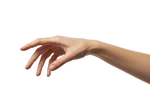 Reaching hand gesture creative concept minimalist environment expression of communication. Cut out png