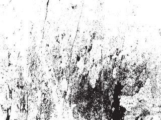 Grungy black and white texture isolated on white background, featuring abstract patterns, rough surfaces, and vintage elements, ideal for backgrounds, overlays, and decorative designs
