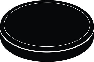 Wireless Charger silhouette vector art illustration and minimal black and white design