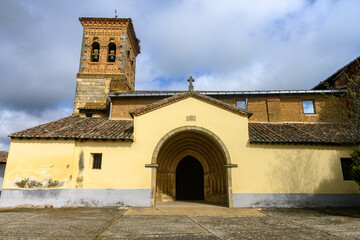 Fototapeta premium Church of Nuestra Sra de la Asunci?n in Sotoba?ado y Priorato, Palencia