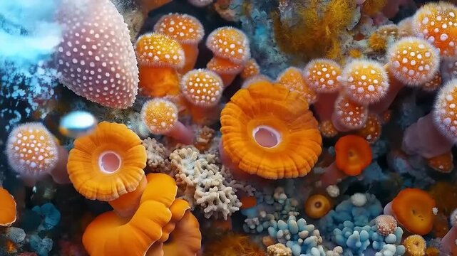 Captivating Coral Reef Ecosystem Depicting Vibrant Marine Biodiversity and Ocean Life