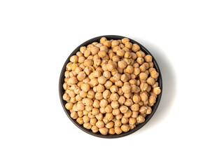 Chickpea, chick pea pile, dry Cicer arietinum fruits, raw Bengal gram legume, garbanzo beans