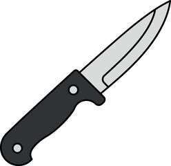 Hunting knife illustration