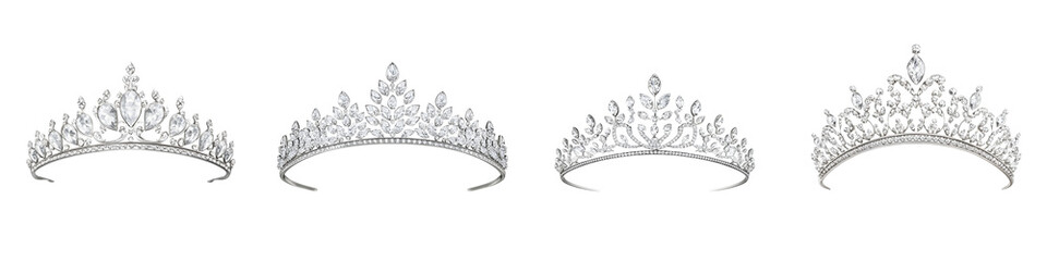 Glamorous Diamond Tiara and Crown Collection