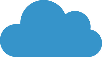 Blue cloud icon