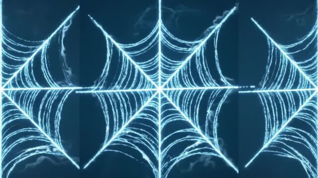 Abstract geometric pattern of interconnected lines creating a modern web design