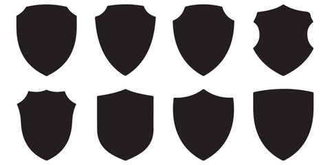 sheilds icon silhouttes	