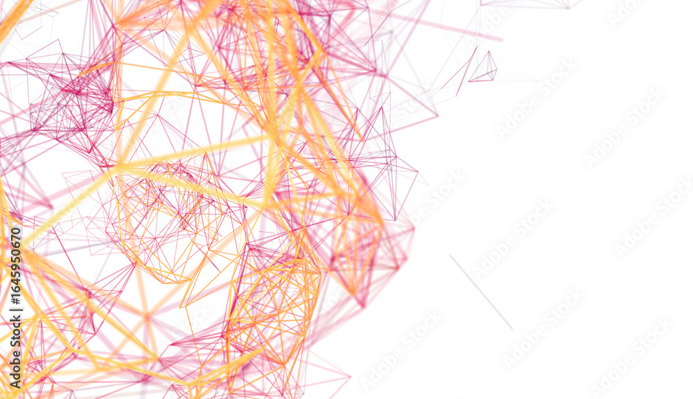 Poster modern abstract background with connecting lines. ideal for technology, network, and connection conc