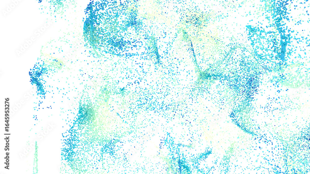Poster high-resolution abstract background image with blue and green particles. perfect for websites, prese