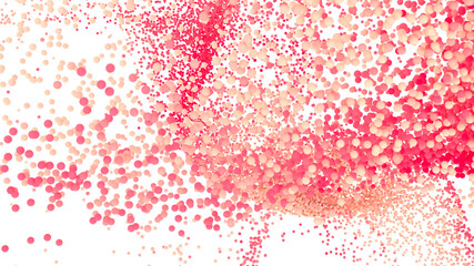 Vibrant pink and peach bubbles float on white. Perfect for websites, presentations, and more!
