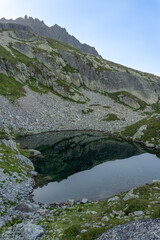 mountain landscape with lake