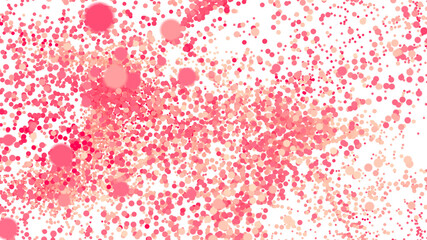Abstract background with pink and peach confetti circles. Perfect for festive designs.